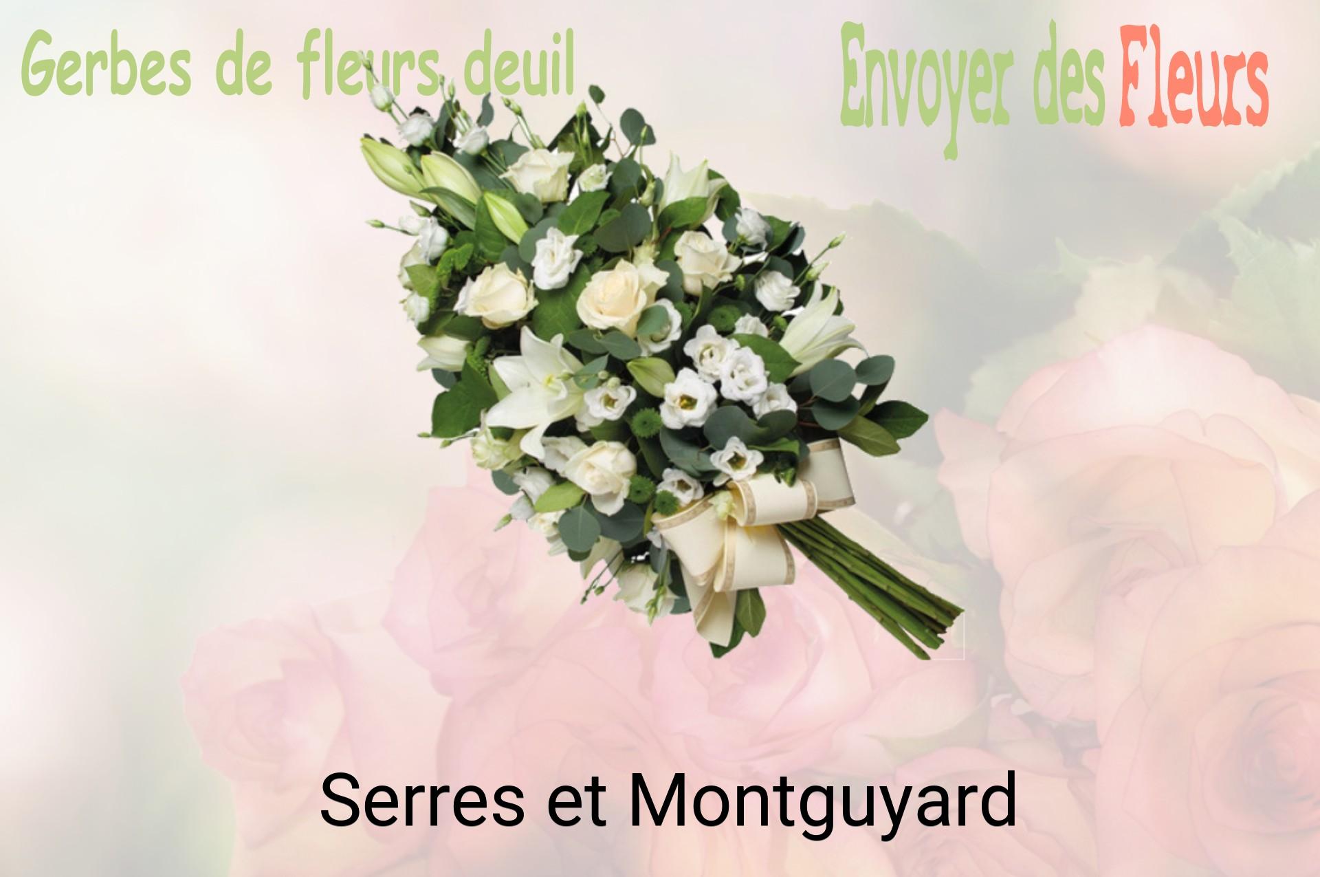 Gerbe de fleurs de deuil livrée à Serres-et-Montguyard